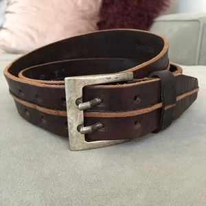 Haupt Men's Brown Leather Belt